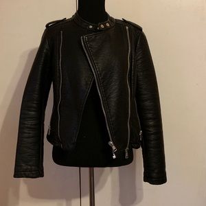 Faux leather jacket